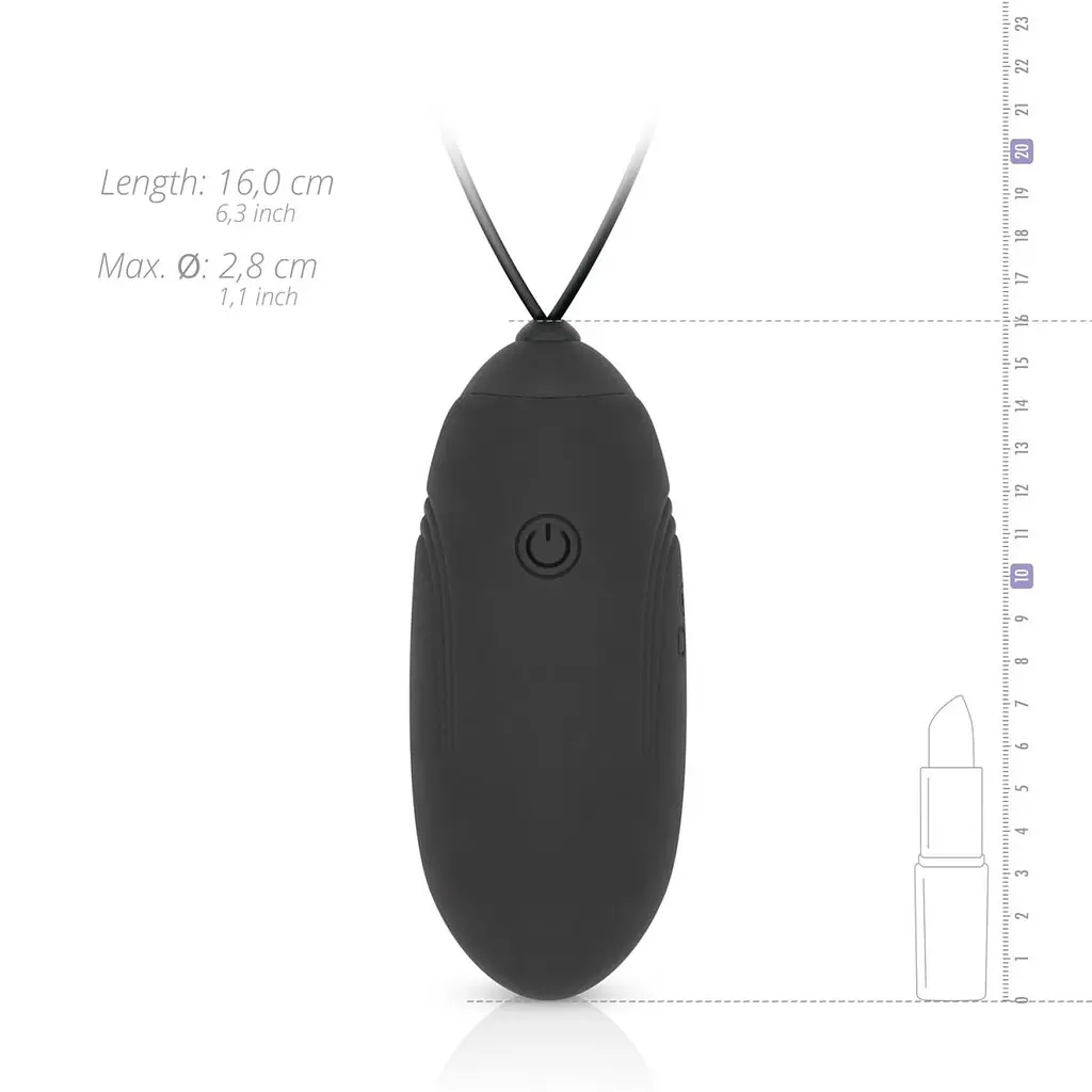 Віброяйце EasyToys Luv Egg 16 см чорний - фото 8