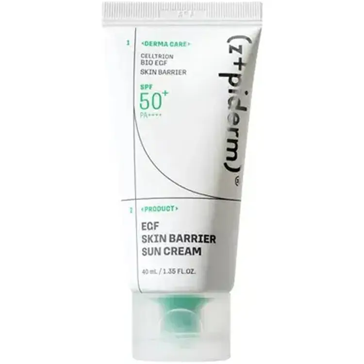 Сонцезахисний крем для обличчя SPF 50+ PA++++ із підтримкою шкірного бар’єра Z+PIDERM EGF Skin Barrier Sun Cream 40 мл