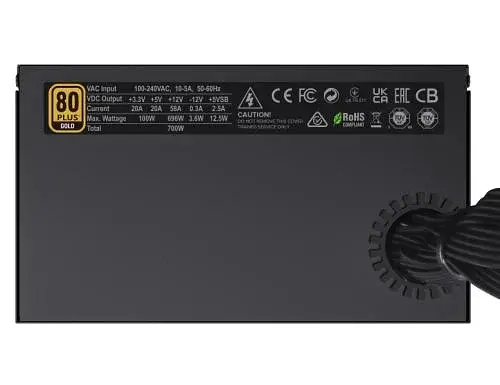 Блок живлення 700 Вт, GX-700, Black, 80+ Gold, 12 см GameMax teh0034017 - фото 5