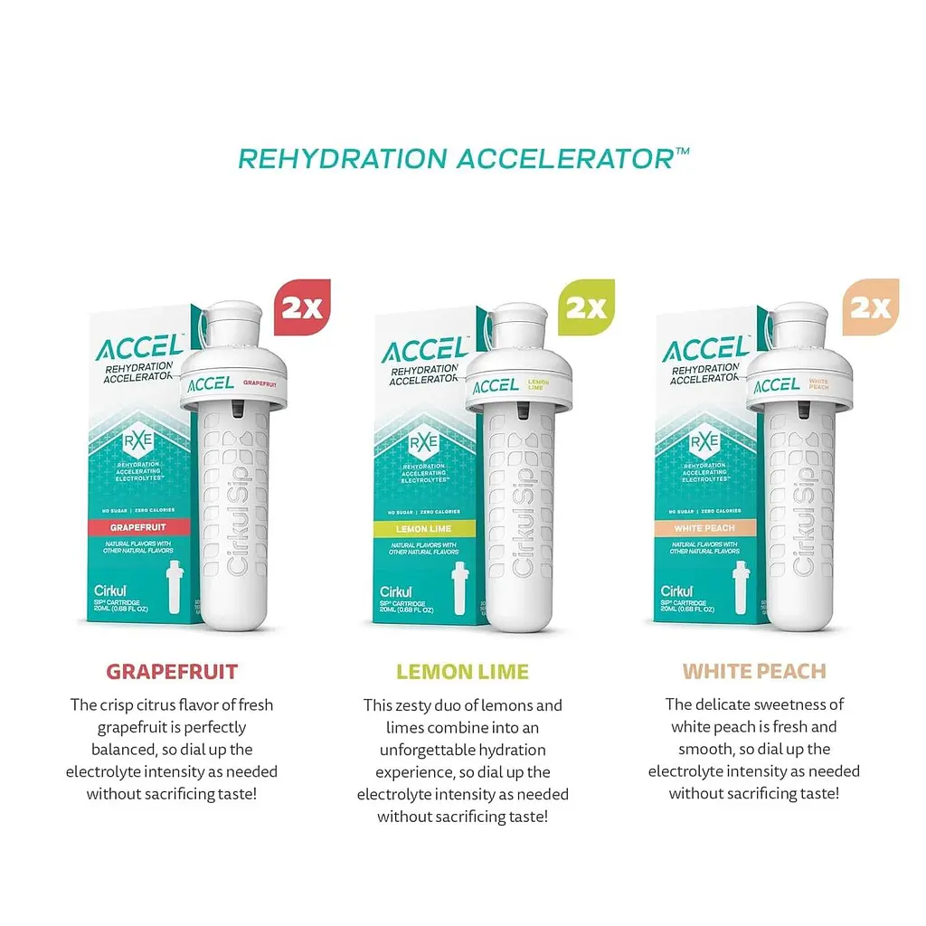 Набір картриджів для напоїв Cirkul Accel Electrolytes Flavor Water Variety Pack 6 шт - фото 2