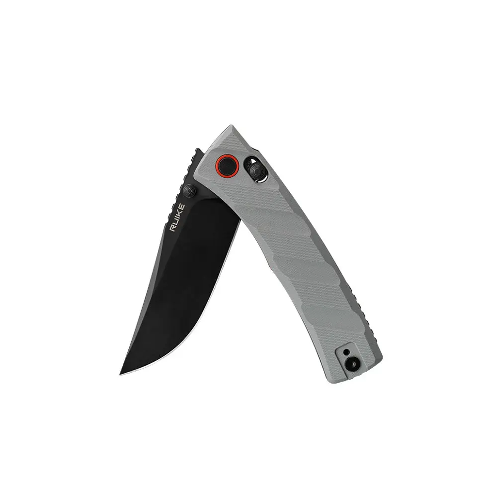 Ніж складаний кишеньковий Ruike P856-K, (7.9 см) 14C28N / G10 сірий - фото 6
