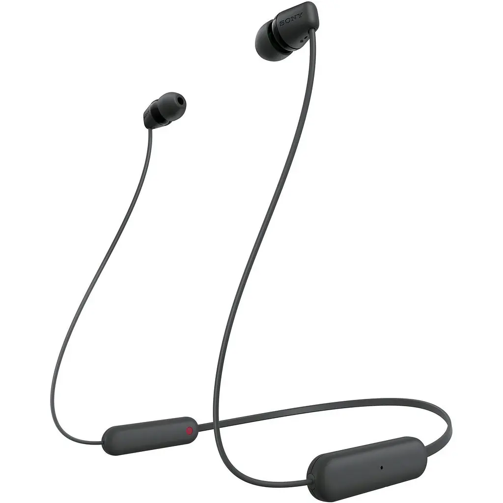 Навушники із мікрофоном Sony WI-C100 Чорний (WIC100B.CE7)