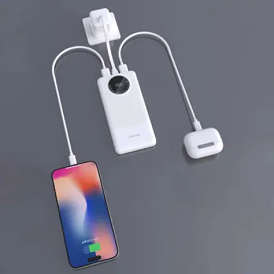 Батарея універсальна Dudao 10000mAh K12 22.5W, PD, QC, 2*USB-A, USB-C(In/Out), White (6976625333875) - фото 6