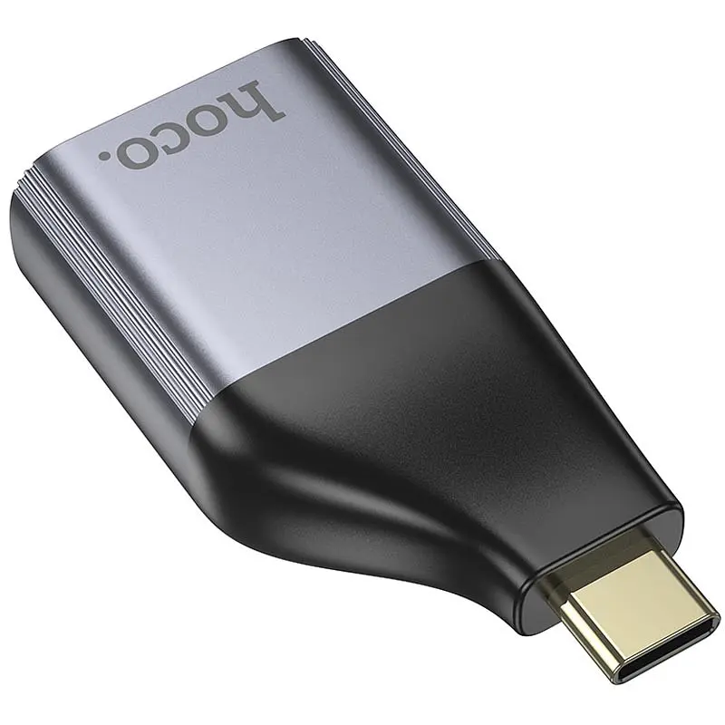 Перехідник Hoco UA34 Type-C to VGA Metal grey - фото 4