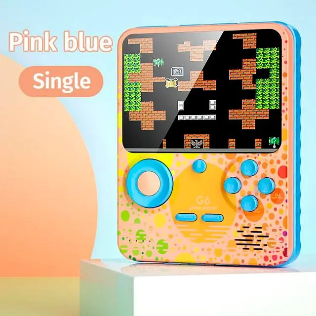 Ретро ігрова приставка SUP G6 Game Box Portable 500-games + Powerbank Pink [85277] - фото 3