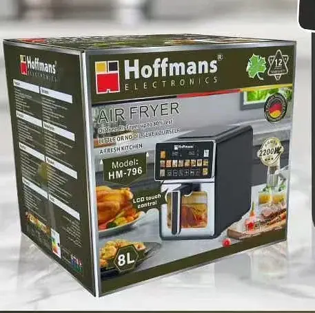 Аерофритюрниця Hoffmans HM-796 8 л • Сенсорний аерогриль-мультипіч 2200 Вт із 12 програмами та оглядовим вікном - фото 5