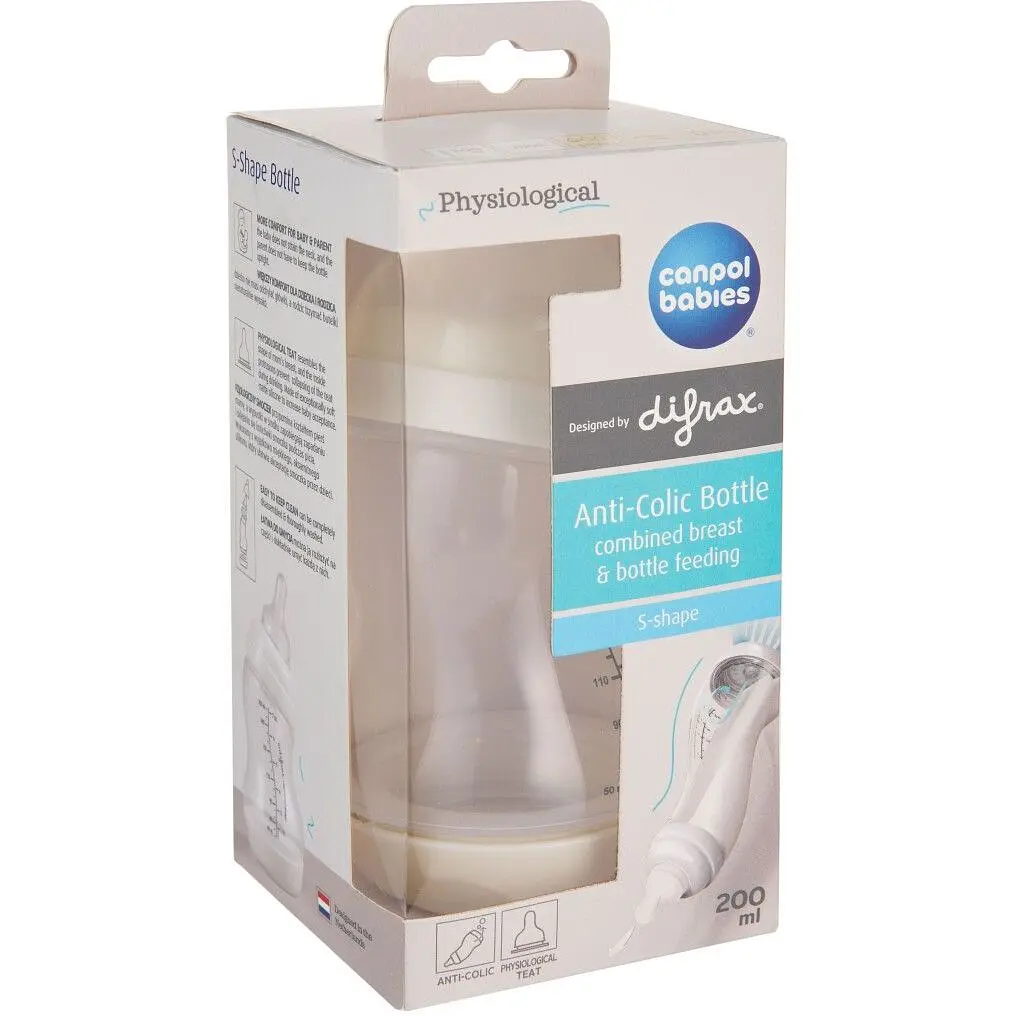 Пляшка антиколікова Canpol babies S-Shape широкоотворова 200 мл (24/201) - фото 4