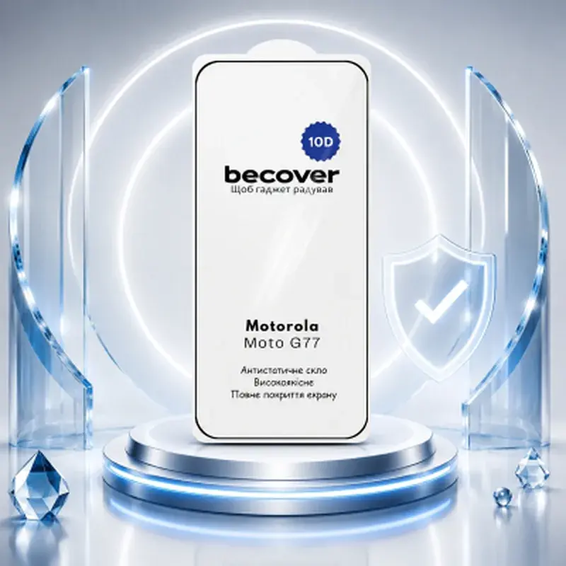 Скло захисне BeCover 10D Motorola Moto G77 Black (715714) - фото 5