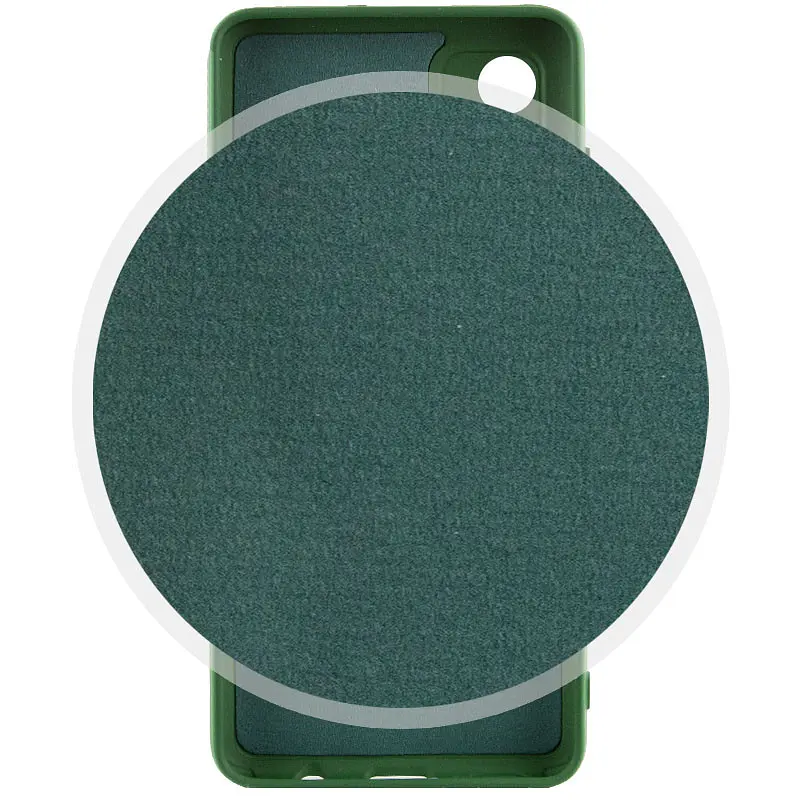 Чохол Silicone Cover Lakshmi Full Camera (A) для Oppo A38 / A18 Зелений / Dark green - фото 2