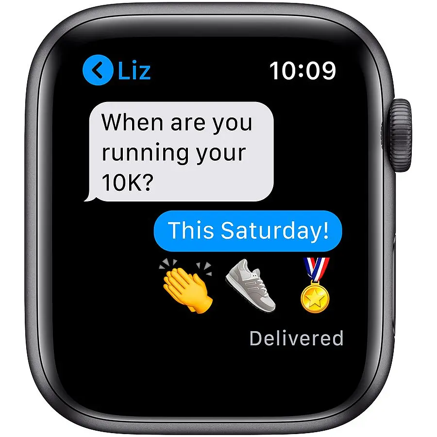 Смарт-годинник Apple Watch Series 6 GPS 44 mm Space Gray Aluminium Case with Black Sport Band - Regular Model A2292 (Grade C) Seller Refurbished - фото 5