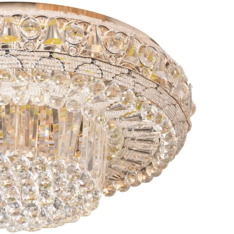 Люстра Brille потолочная торт с подсветкой LED E14 40W G (BCL-629C/9) - фото 3