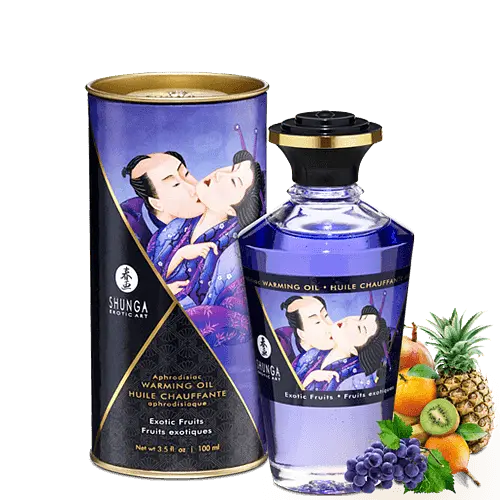 Збуджувальна масажна олія Shunga Aphrodisiac Warming Oil, 100 мл (екзотичні фрукти)