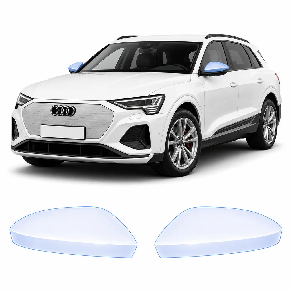 Антигравійна захисна бронеплівка за лекалами для Audi Q8 e-tron GE facelift 2023-2025 - дзеркала
