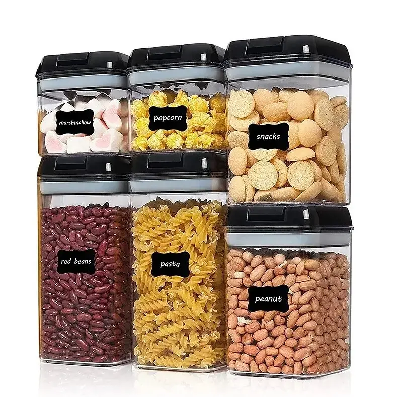 Органайзери для сипучих кухни Food Storage Container 7 Контейнерів | Набір пластикових контейнерів для круп - фото 4
