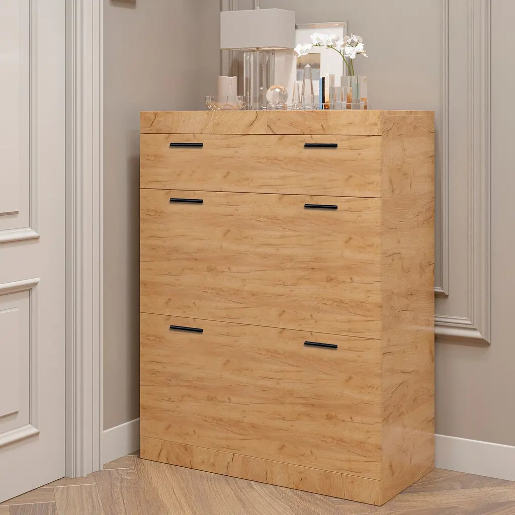 Тумба для обуви Эверест Соната ТО-800, 80х38х106 см дуб крафт золотой (EVR-2726) - фото 4