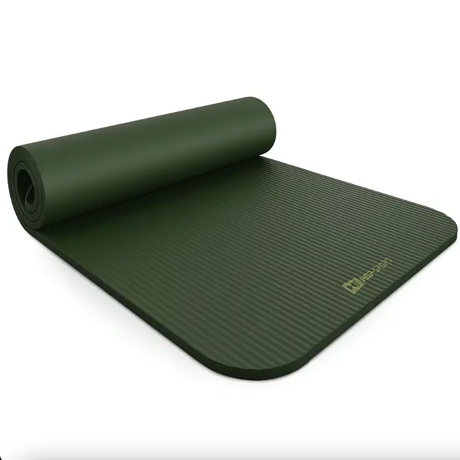 Коврик для йоги Hop-Sport HS-NB015GM NBR 1,5см темно-зелений - фото 6