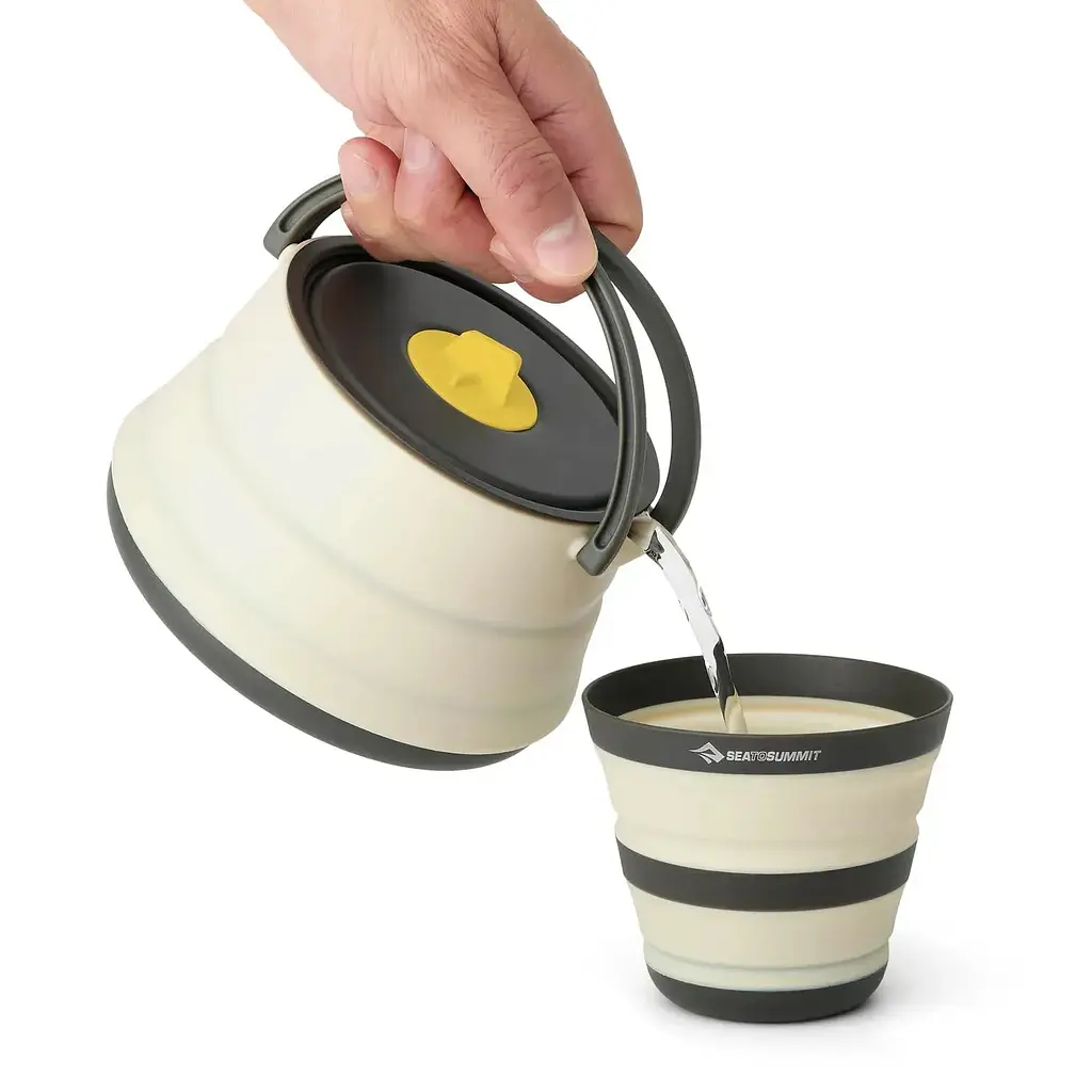 Чайник складаний Sea to Summit Frontier UL Collapsible Kettle 1.1 L Бежевий - фото 4