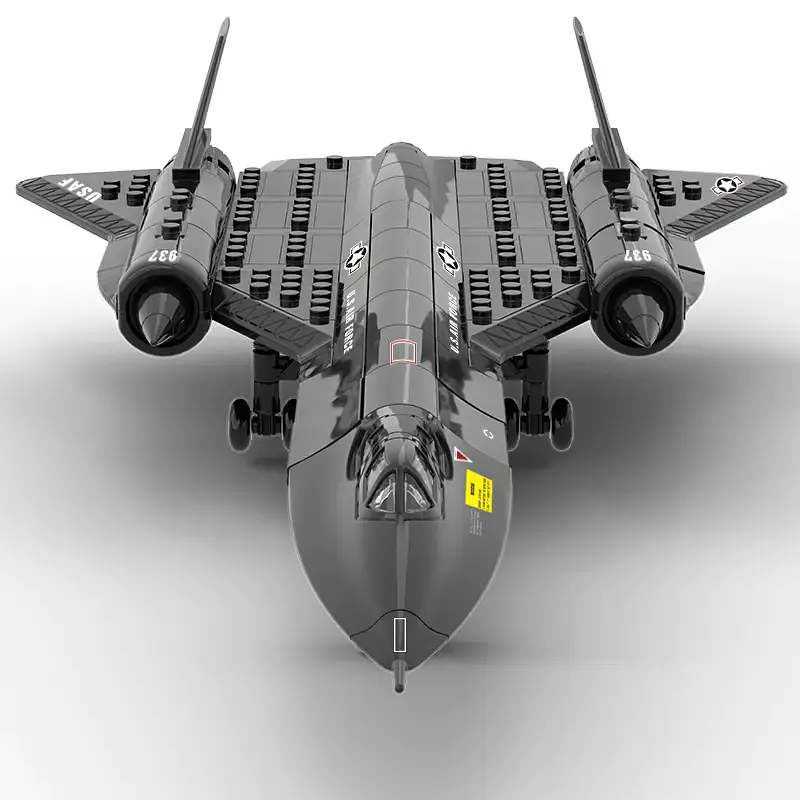 Конструктор Wange літак розвідник  SR-71 Blackbird Чорний дрізд  військова техніка авіація ,183 деталі - фото 7