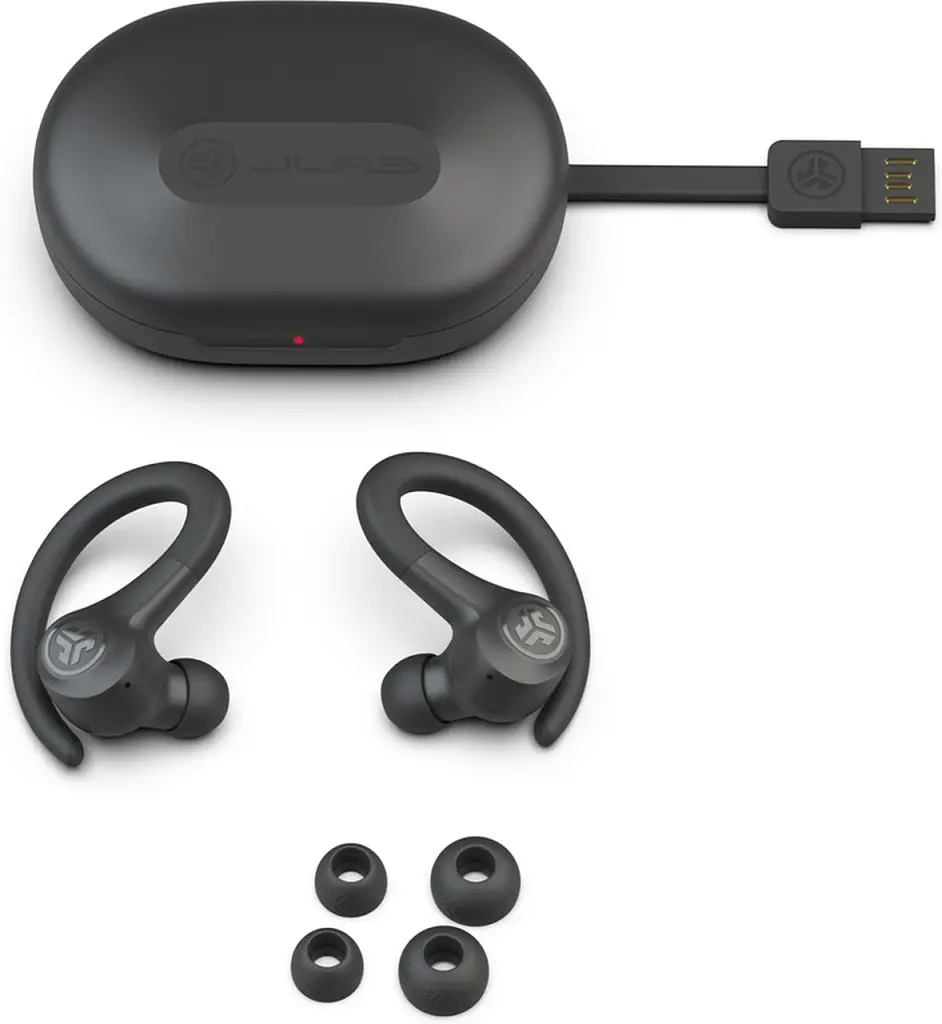 Навушники TWS Jlab Go Sport+ Graphite (IEUEBGAIRSPRTRBLK124) UA - фото 3