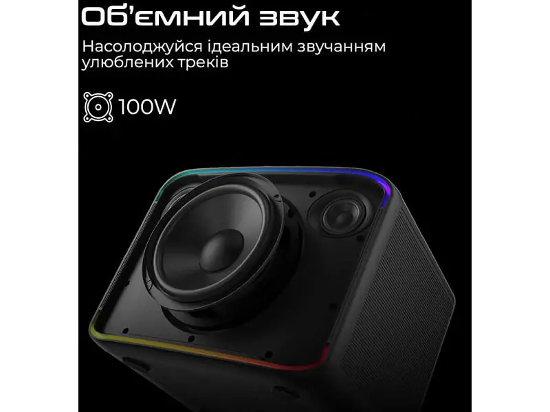 Портативна колонка HiFuture Event Horizon 100W Black (event horizon.black) - фото 2