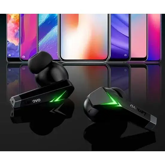 Наушники беспроводные Lenovo LP6 игровая гарнитура стерео в кейсе черная - фото 4
