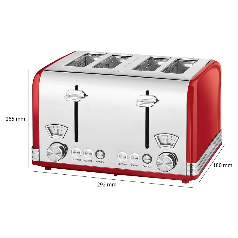 Тостер PROFI COOK PC-TА 1194 Red - фото 2