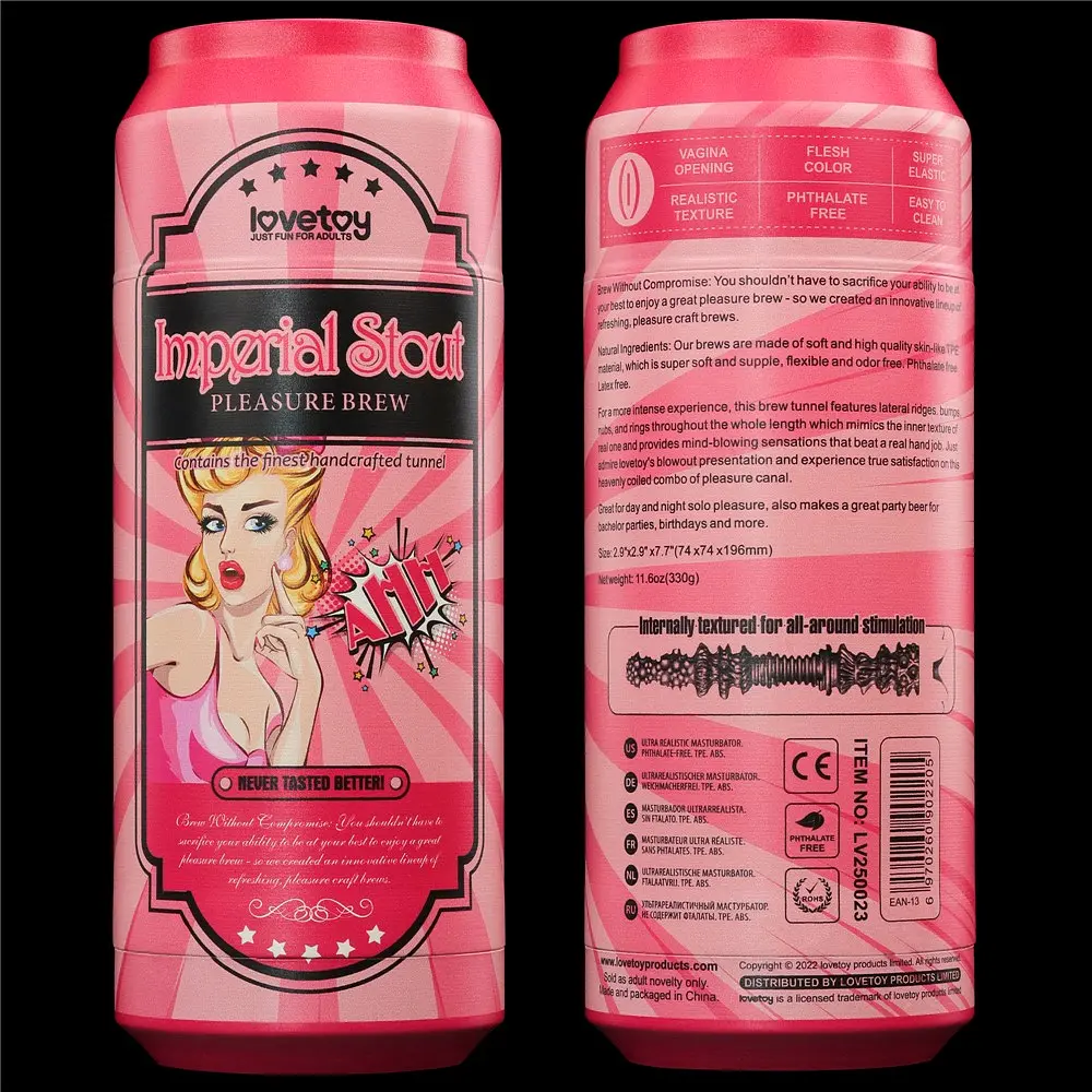 Мастурбатор Lovetoy Pleasure Brew Imperial Stout телесный - фото 6