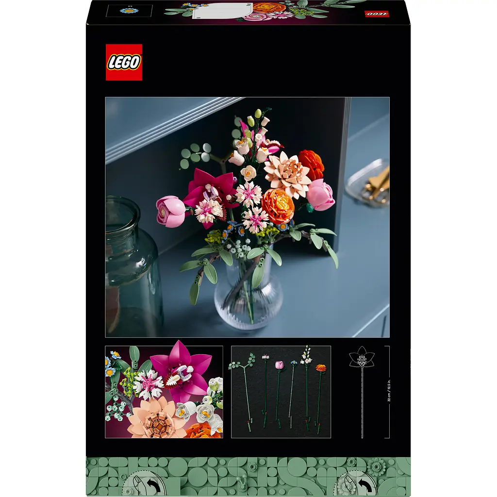 Конструктор LEGO Botanicals Милий рожевий букет квітів 749 деталей (10342) - фото 2