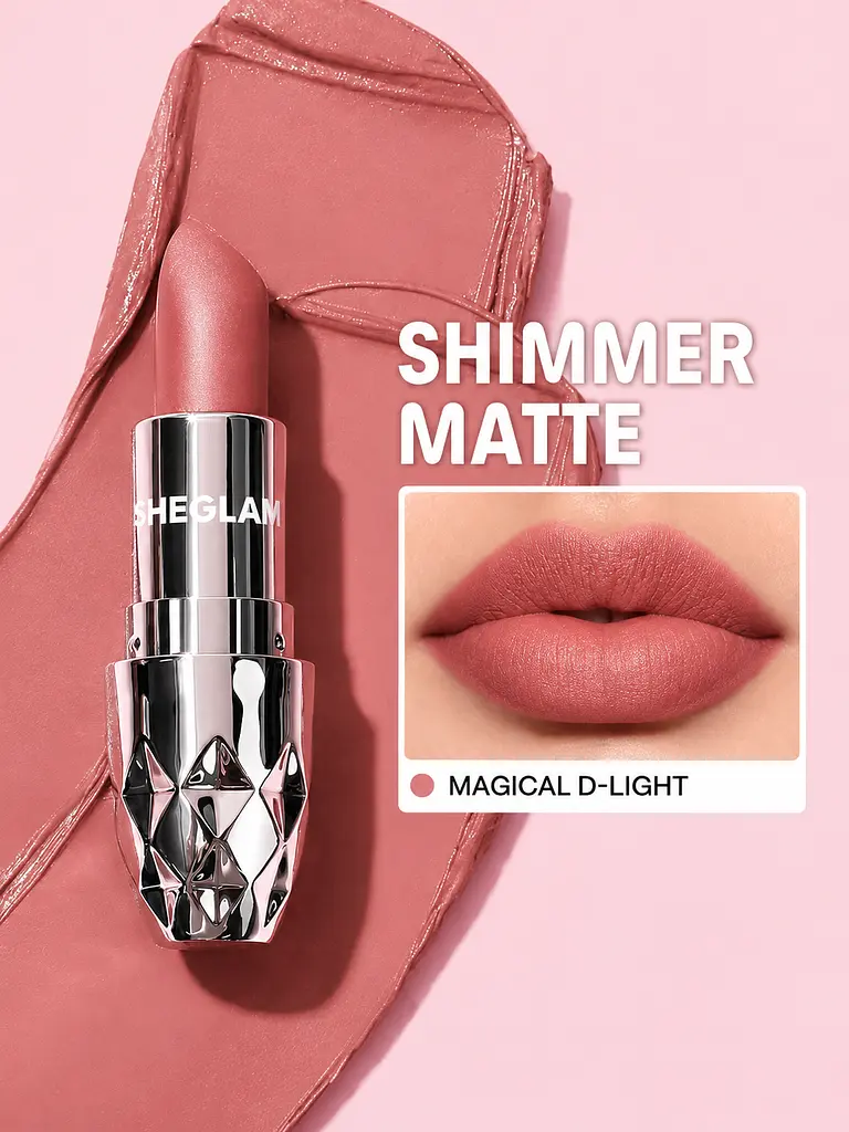 SHEGLAM Starlight Velvet Lipstick Magical D Light матова помада для губ - фото 2