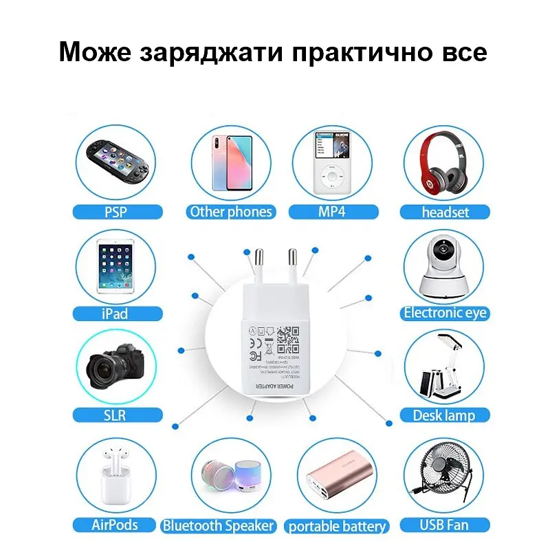 Швидка USB зарядка QC 3.0 5V = 3A, 9V = 2A, 12V = 1.6A, 5 рівнів захисту Nectronix QC11 (100958) - фото 5