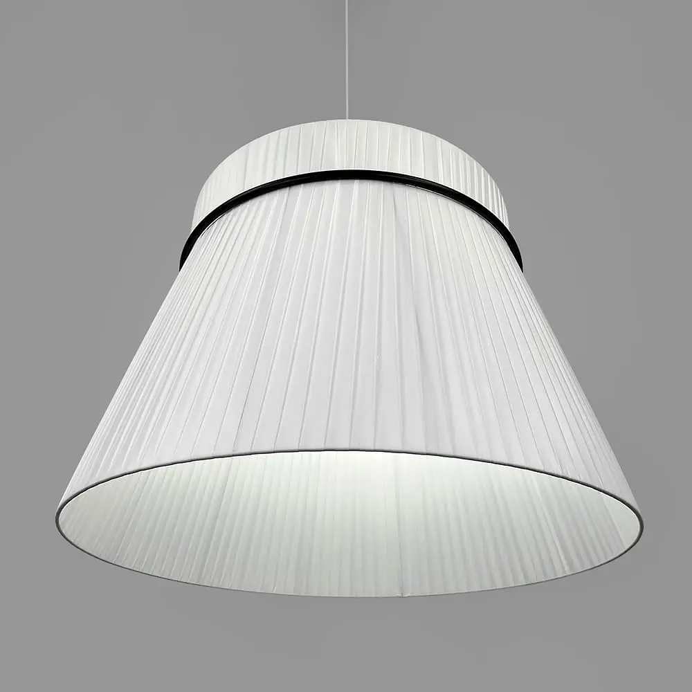 Дизайнерский светильник с конусным полимерным абажуром Ø60x42 см Line F MJ241-600 x 420 Белый - фото 6