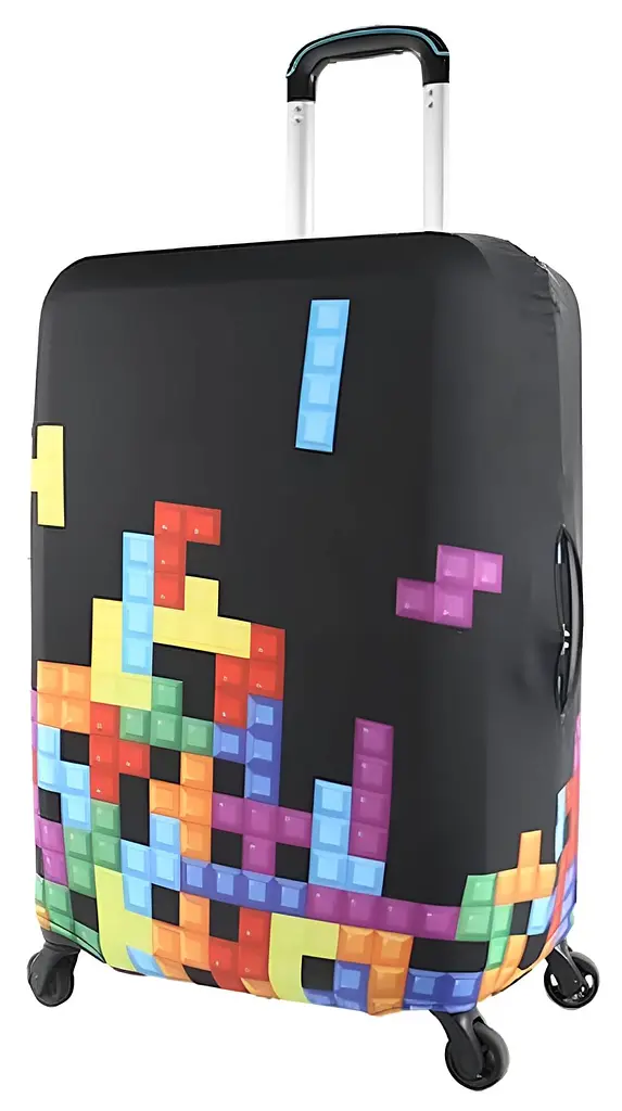Чохол для маленької валізи Snowball 33030/tetris поліестер S Чорний