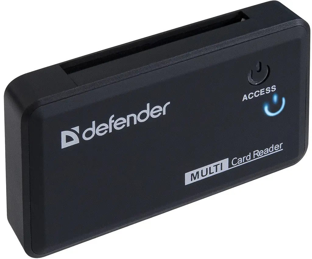 USB-хаб Defender Card Reader Optimus USB 2.0 чорний (83501) (6054061) - фото 3