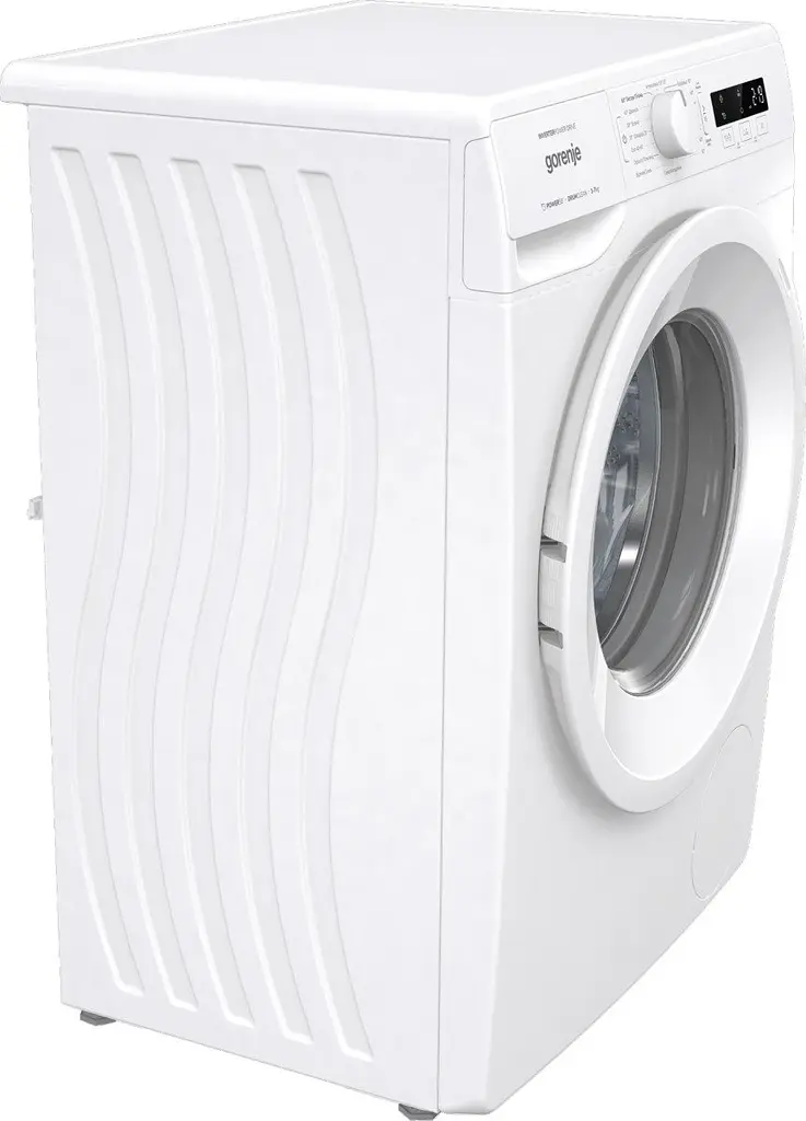 Пральна машина Gorenje з фронтальним завантаженням, інверторна, 7кг, 1200, A+++, глибина 46.5см, Дисплей, Білий (WNPI72SB) - фото 3