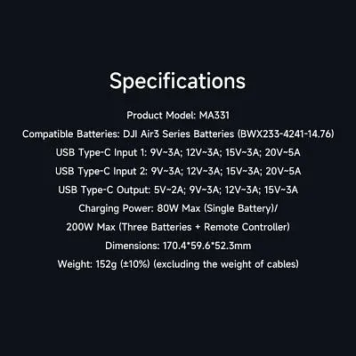 Зарядний пристрій для дрона iSDT MA331 Air 3 Series Charging Hub (iSDT-MA331) - фото 8