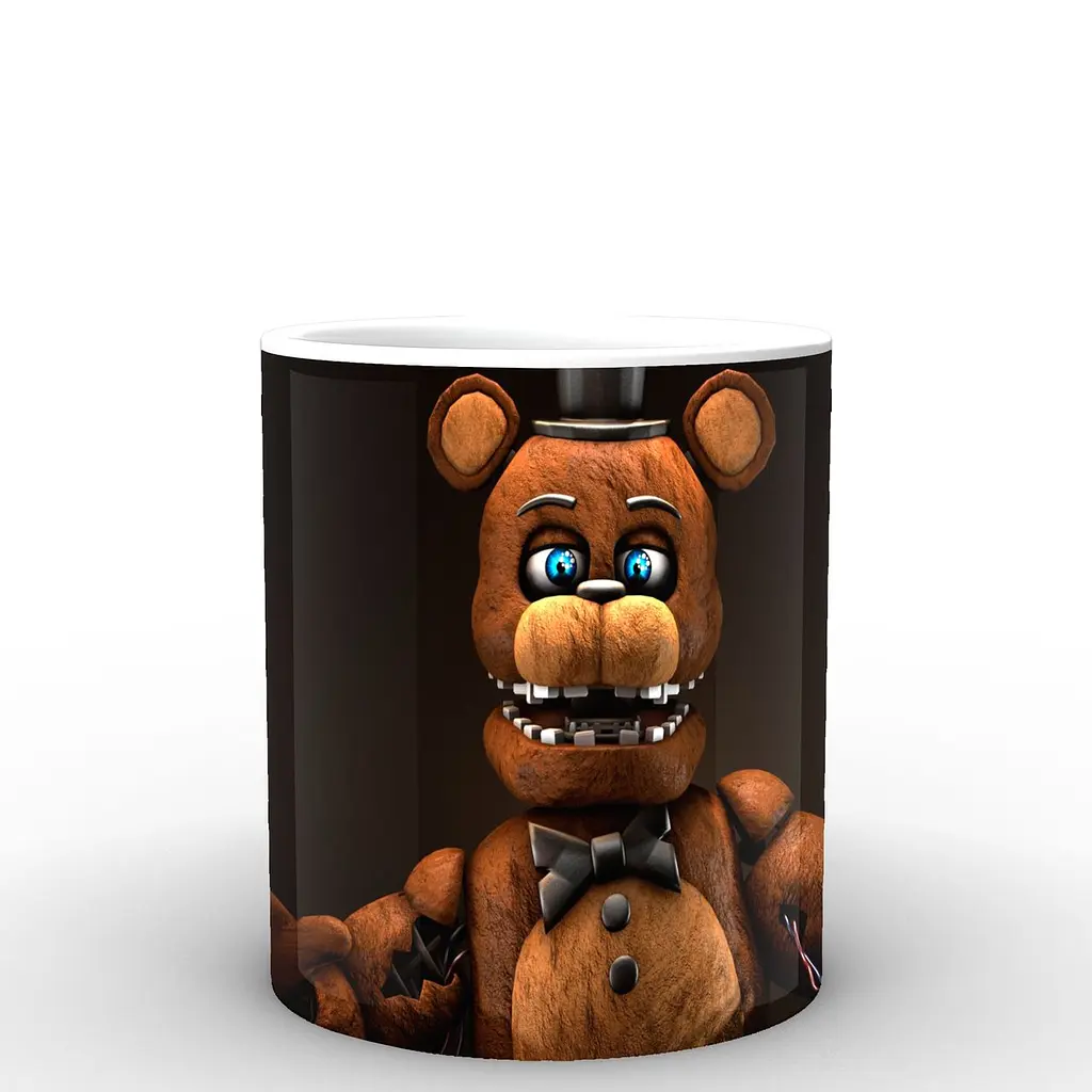 Кухоль GeekLand Five Nights At Freddys П'ять ночей з Фредді постер FN.02.050 330 мл білий - фото 3