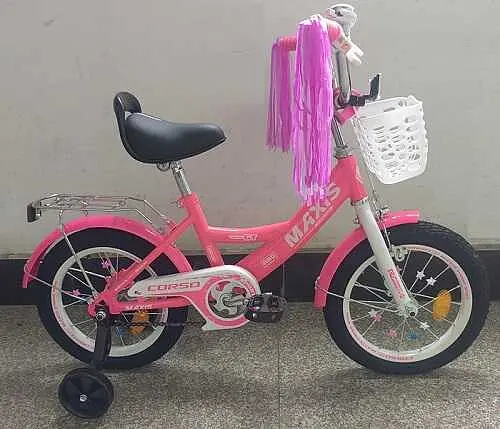 Велосипед 16" дюймів 2-х колісний CL-16113 "CORSO" MAXIS, кошик, ручне гальмо, дзвіночок, сидіння з ручкою, дод. колеса (6800067161130) - фото 6