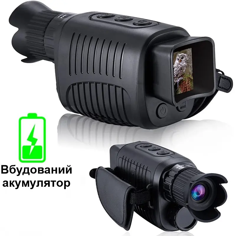 Монокуляр нічного бачення ПНБ Nectronix NVM-300 на акумуляторі, запис, 5Х зум, підсвітка до 200 метрів (100941) - фото 2