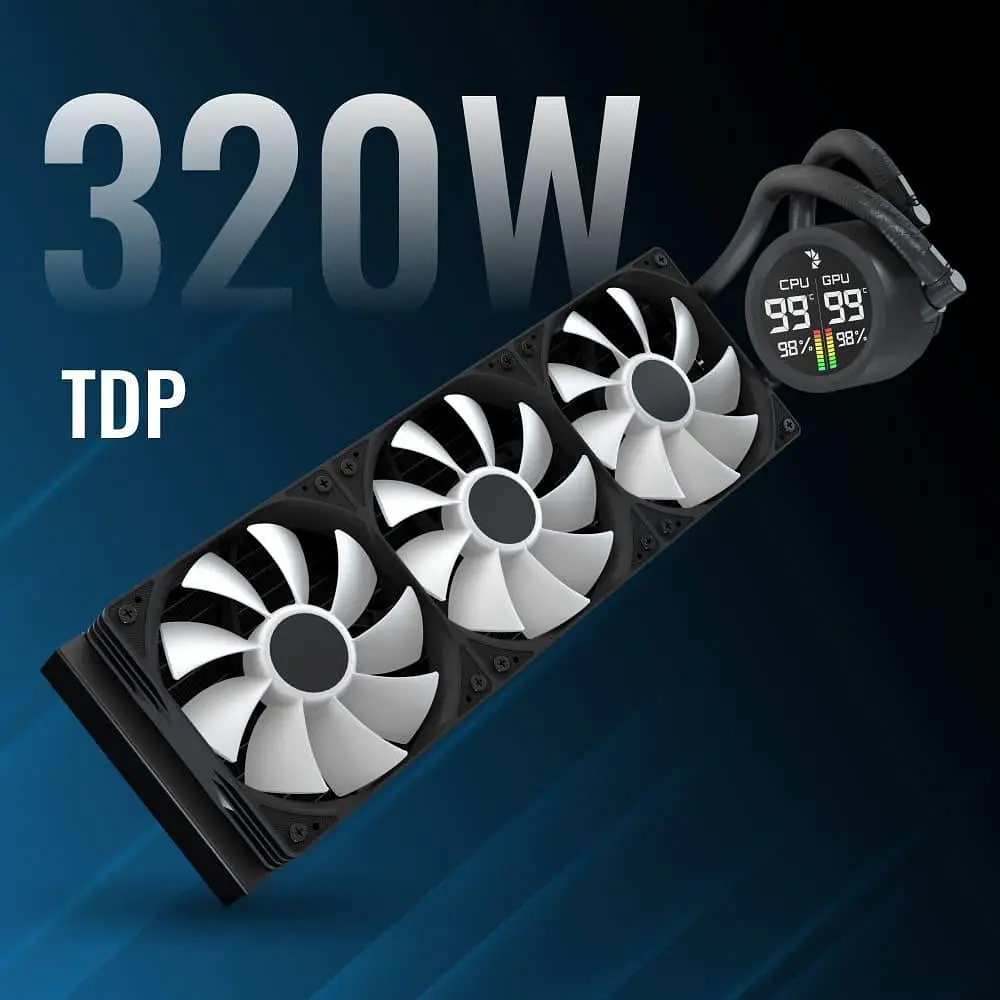 СВО Aerocool Abyss L360R Digi Black (ACLA-AD36117.11) - фото 6