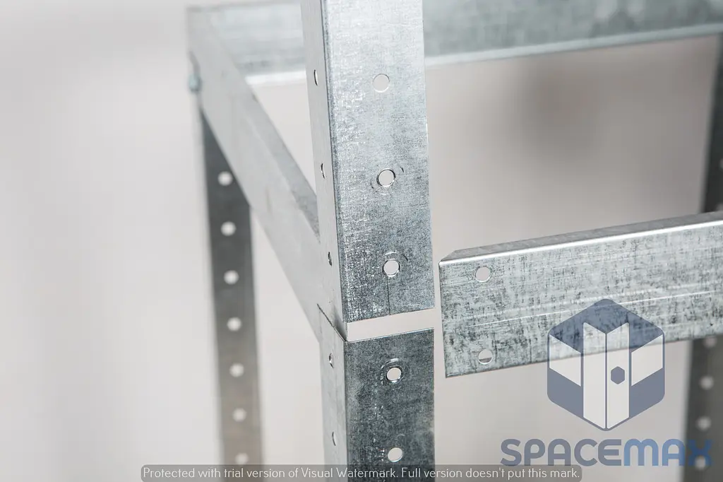 Стелаж металевий 200×65×65 оцинкований самозбірний SPACEMAX - фото 4