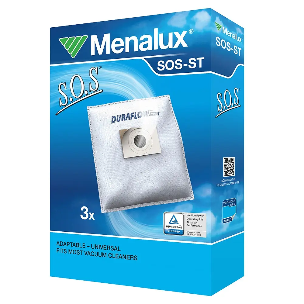 Мешки для пылесоса Menalux SOS-ST универсальные 3 шт. (900196613) - фото 2