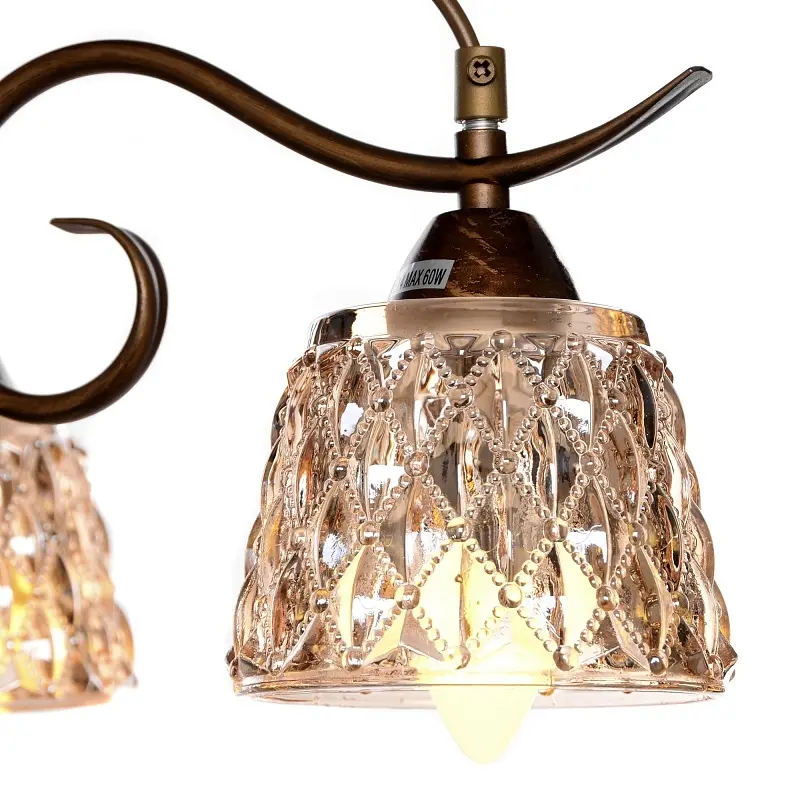 Люстра потолочная Brille для кухни E14 40W BR (LK-269C/3) - фото 3