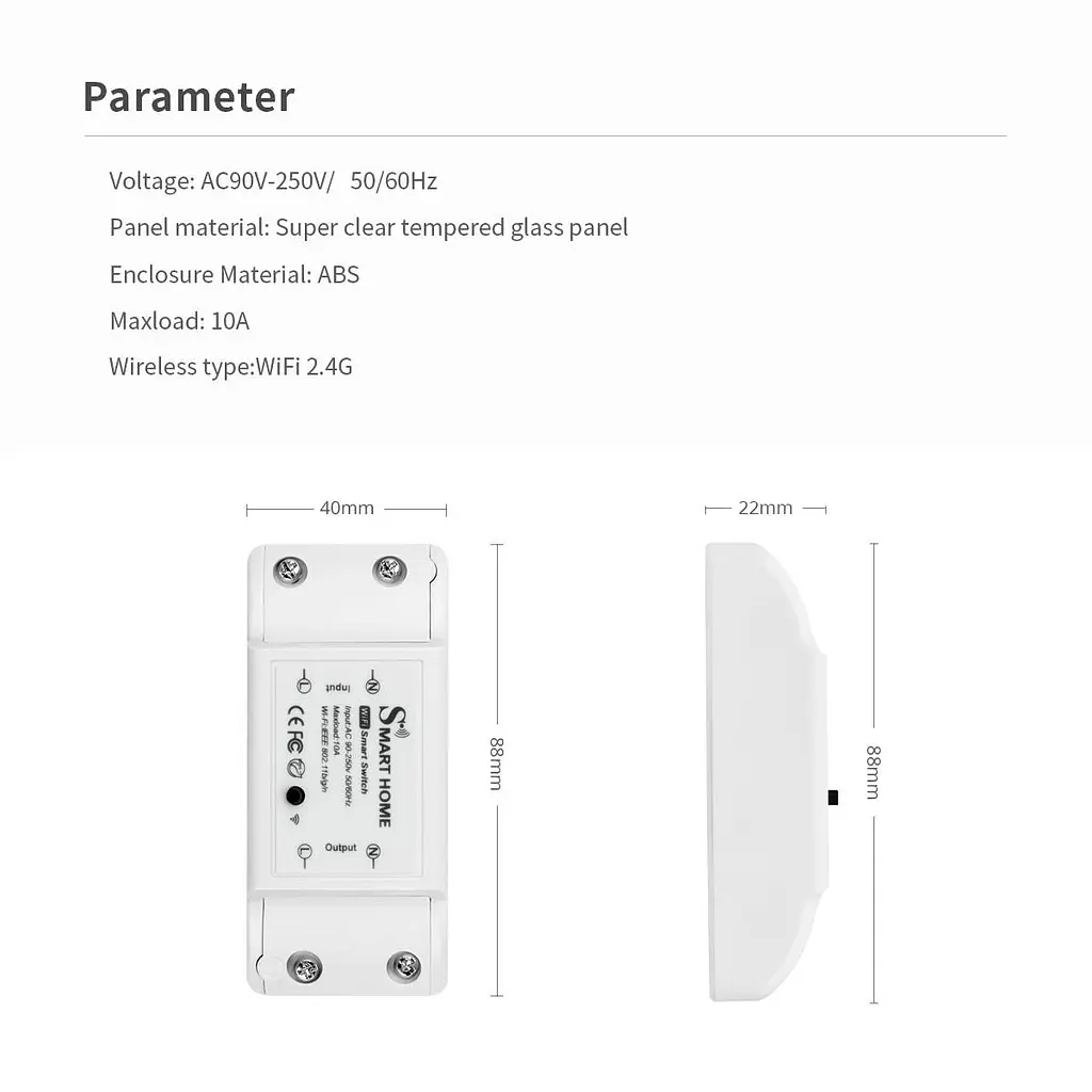 Wifi реле для розумного будинку Smart Breaker SS-8839-02 розумний вай фай вимикач смарт вимикач - фото 5