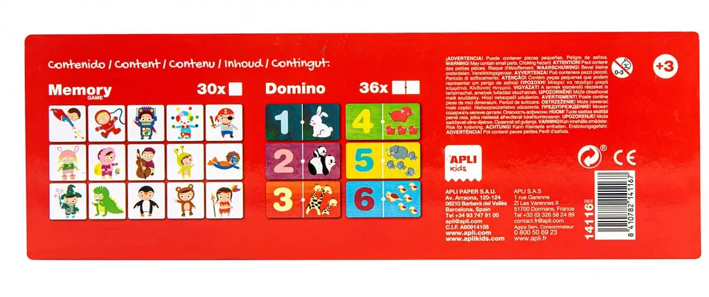 Настільна гра Apli Kids Доміно і Меморі (14116) - фото 2