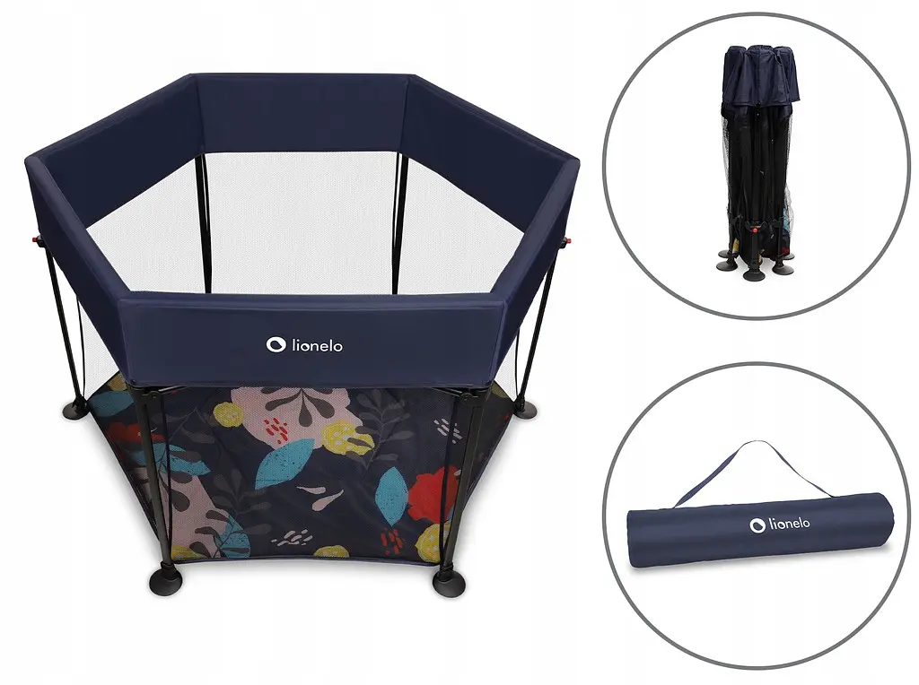 Манеж Lionelo Roel Blue Navy - фото 4
