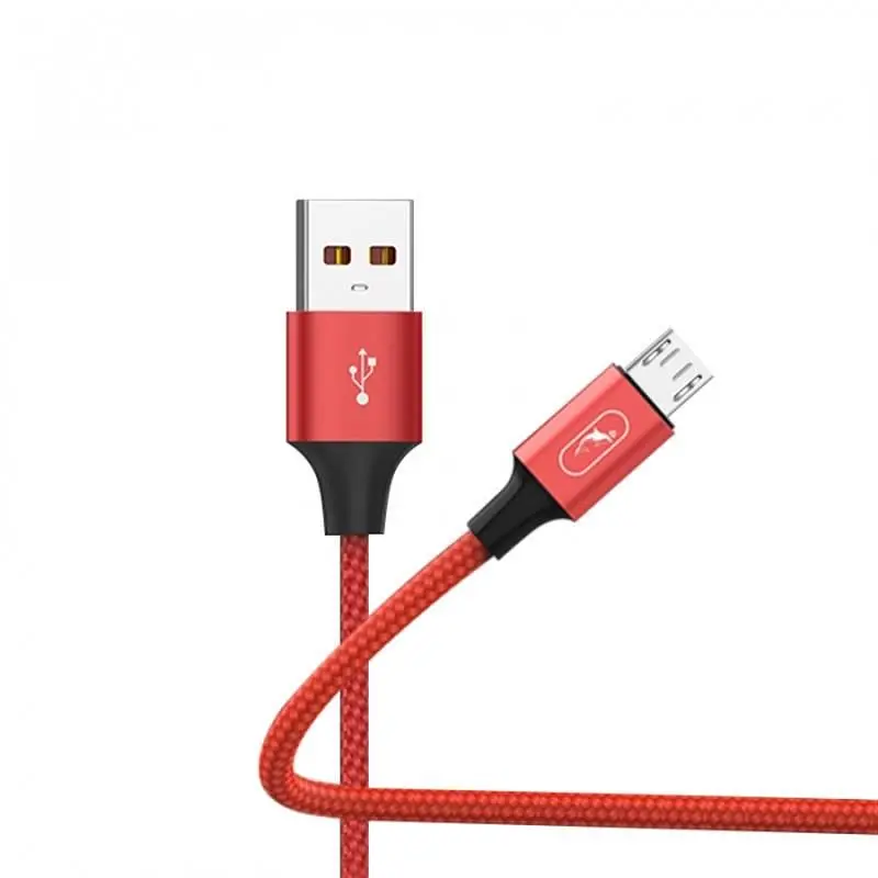 Кабель SkyDolphin S55V Neylon USB - micro USB (M/M), 1 м, Red (SDUSB-000439) - фото 2