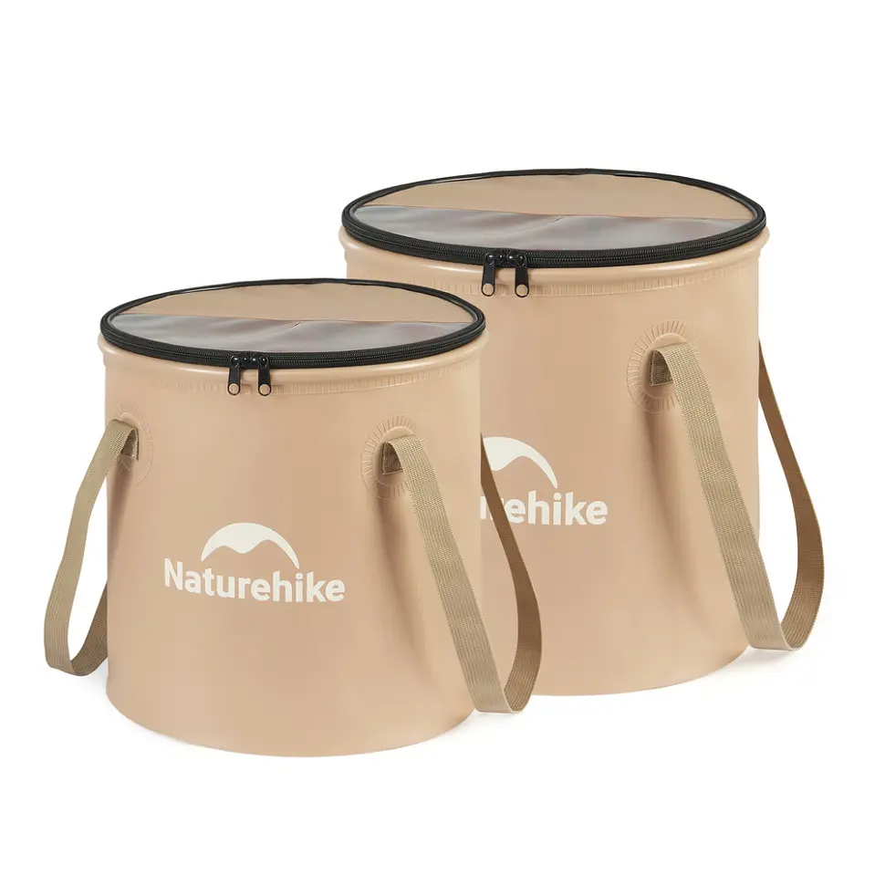 Складне відро для води Naturehike CNK2350CF010 ЕВА (20 л) Бежевий - фото 2
