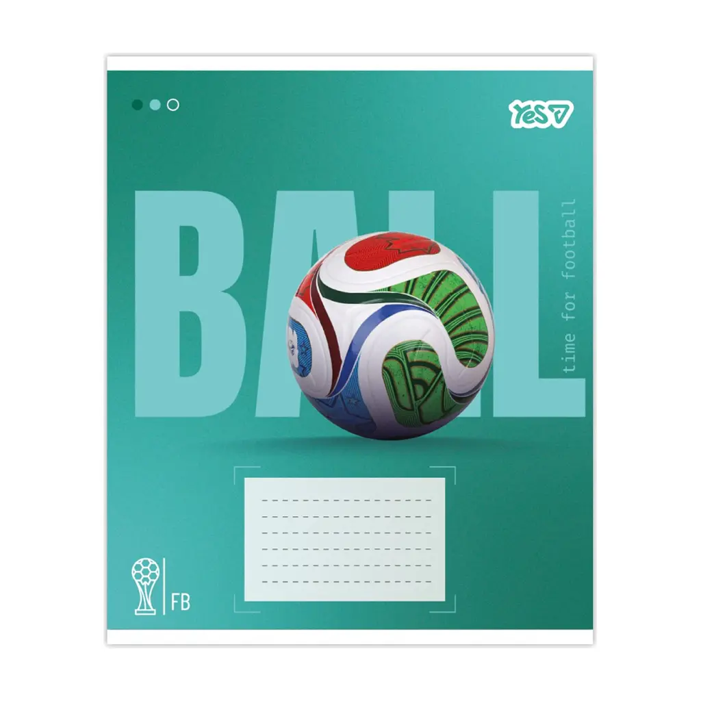 Зошит Yes Ball А5 18 аркушів лінія (768680), в асортименті - фото 6