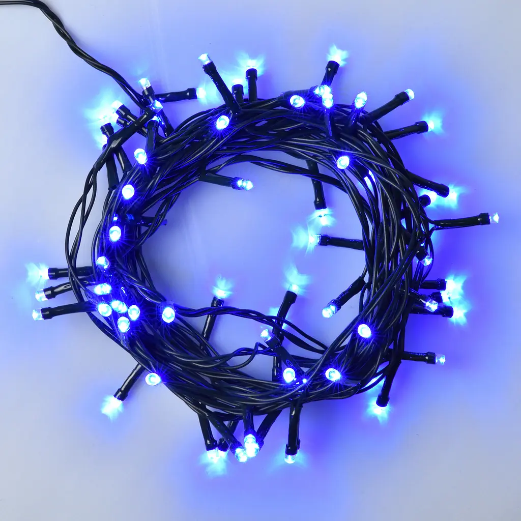 Електрогірлянда Yes! Fun нитка 70 LED 8 режимів миготіння 4.9 м синя (974843) - фото 3