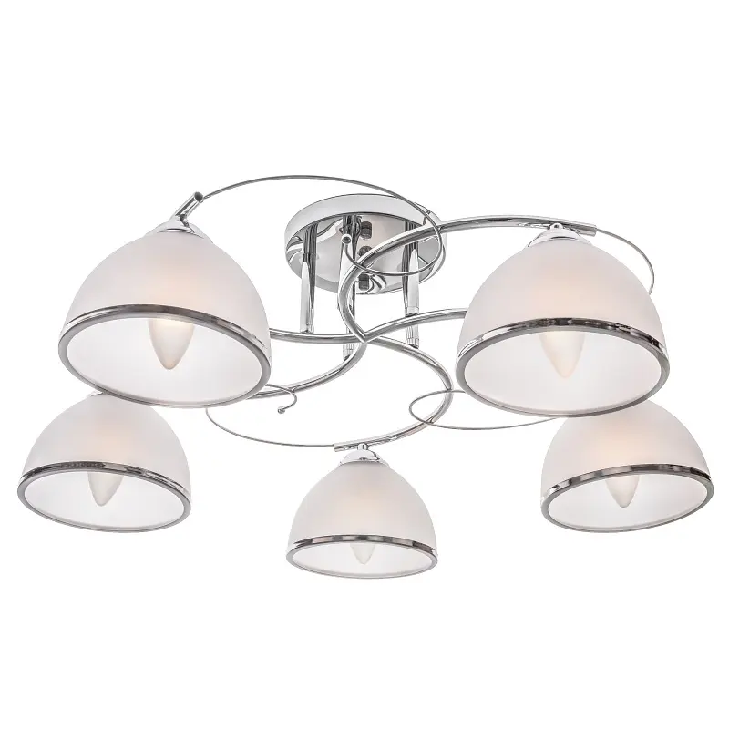 Люстра потолочная Brille классическая E27 60W CH (LK-600C/5) - фото 4